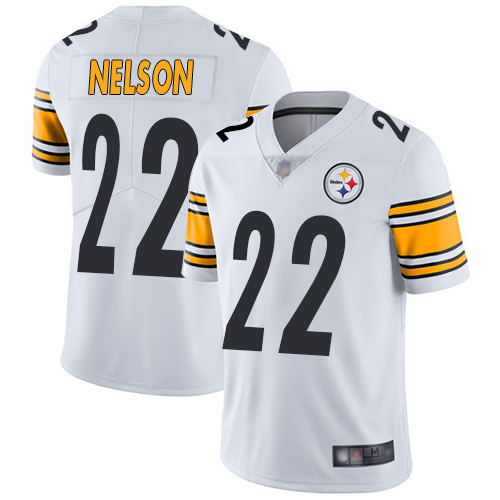 Youth Pittsburgh Steelers Football #22 Limited White Steven Nelson Road Vapor Untouchable Nike NFL Jersey->youth nfl jersey->Youth Jersey